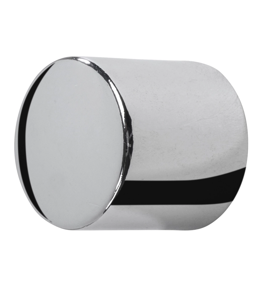 2 POMOLI TAPPO CROMO TERMINALE PER TUBO TENDE DIAMETRO 20 MM